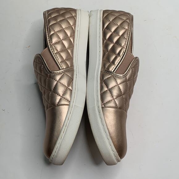 Steve Madden Zaander Rose Gold Color Quilted Slip-On Sneaker S-159 Sz 11 - Picture 7 of 10